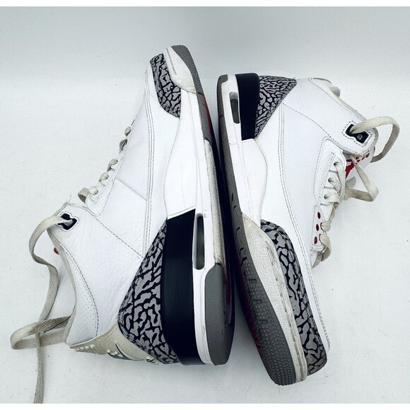 Nike Air Jordan Retro 3 White Cement 88 Men\'s Size 8.5 580775-160 Dunk Contest main image 16